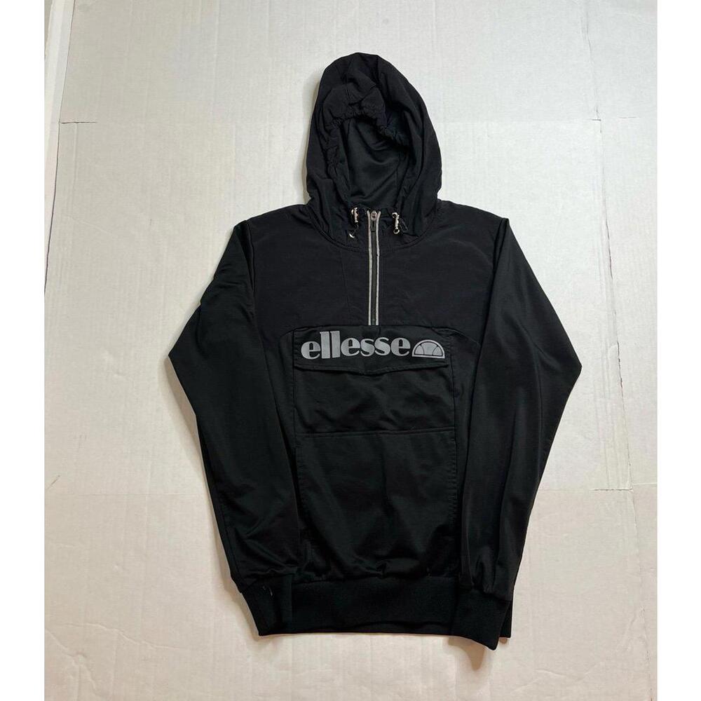 Ellesse Black Half Zip Up‎ Hoodie Size XS